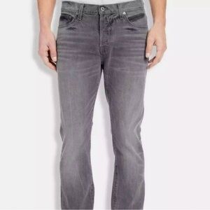 Lucky Brand 1 Authentic Skinny Gray Button Fly Jeans Size 32/32